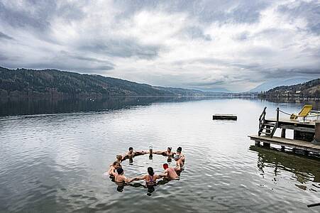 Bagno nel ghiaccio